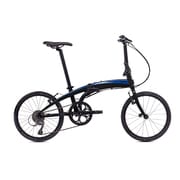 折りたたみ自転車 Verge N8(ヴァージュ N8) 20型 外装8段変速 ブラック/コバルトブルー 15VRN8BKBL BK/BL