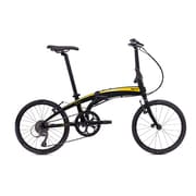 折りたたみ自転車 Verge N8(ヴァージュ N8) 20型 外装8段変速 ブラック/イエロー 15VRN8BKYE BK/YE