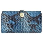 UUOOIP6LFW02 [iPhone 6/6s 4.7インチケース Luxe Exotic Female Wallet Snake Blue]