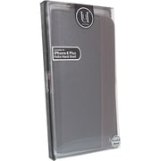 UUOOIPAWC002 [iPhone 6 Plus/6s Plus 5.5インチケース Wooden Case with Saffiano Texture Black/Brown]