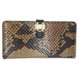 UUOOIP6LSW01 [iPhone 6/6s 4.7インチケース Luxe Exotic Slider Leather Wallet Snake Tan]