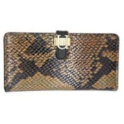 UUOOIP6LSW01 [iPhone 6/6s 4.7インチケース Luxe Exotic Slider Leather Wallet Snake Tan]