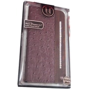 UUIP6WC09 [iPhone 6/6s 4.7インチケース Wooden Case with Ostrich design Purple]