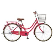 シティサイクル Rond(ロンド26) 26型 変速なし パステルレッド KEI 26 403