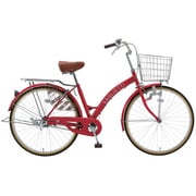 シティサイクル VAGLIETTI(ヴァリエッティ26LG) 26型 変速なし レッド FVT6LG 26 401