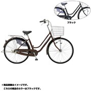 シティサイクル garden(ガーデン26MS) LEDオートライト 26型 変速なし ブラック TPL6MS 101