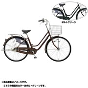 シティサイクル garden(ガーデン26MS) LEDオートライト 26型 変速なし ボルトグリーン TPL6MS 235