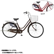シティサイクル garden(ガーデン26MS) LEDオートライト 26型 変速なし レッド TPL6MS 401