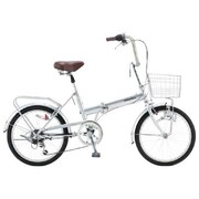 折りたたみ自転車 ノーパンクタイヤ PROTECTIA(プロテクティアC206) 20型 外装6段変速 メタリックシルバー ONE206 20-1.75 919