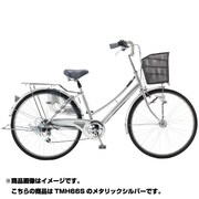 シティサイクル パンクしない自転車 PROTECTIA(プロテクティア266S) 26型 外装6段変速 メタリックシルバー TMH66S 26 919