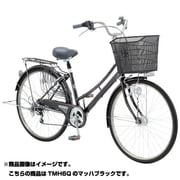 シティサイクル パンクしない自転車 PROTECTIA(プロテクティア26Q) 26型 内装3段変速 マッハブラック TMH6Q 26 110