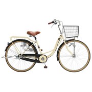 シティサイクル パンクしない自転車 PROTECTIA(プロテクティア・ジャンヌNP26Q) 26型 内装3段変速 アイボリー KML6Q 26 553