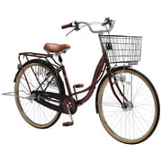 シティサイクル パンクしない自転車 PROTECTIA(プロテクティア・ジャンヌNP26Q) 26型 内装3段変速 メタリックダークブラウン KML6Q 26 773