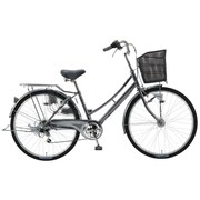 シティサイクル パンクに強い自転車 PROTECTIA(プロテクティア266ST) 26型 外装6段変速 マッハブラック TTH66S 26 110