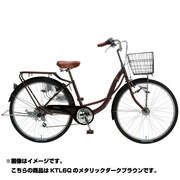 シティサイクル パンクに強い自転車 PROTECTIA(プロテクティアジャンヌ263ST) 26型 内装3段変速 メタリックダークブラウン KTL6Q 26 773