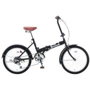 折りたたみ自転車 Discus(ディスカス206) 20型 外装6段変速 ツヤケシブラック OTJ206 20-1.75 102