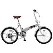 折りたたみ自転車 Discus(ディスカス206) 20型 外装6段変速 ツヤケシホワイト OTJ206 20-1.75 550