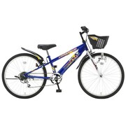 子ども用自転車 compareAce(コンペアA24) 24型 外装6段変速 シルバー/ブルー JA246 42 934