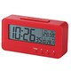 デジタル目覚し時計 温湿度計 レッド CLK-DN001RD