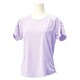 F87855-DDE12-J/OT [ESS フェミニン SS 半袖Tシャツ OTサイズ レディース グローパープル S14]