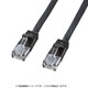 カテゴリ6 フラットクロスケーブル より線 10m ブラック KB-FL6-10BKCN