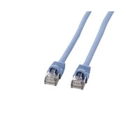 LANケーブル 2m CAT5e シールド付き ライトブルー 爪折れ防止 PoE対応 単線 STP 耐ノイズ ストレート結線 RJ45 KB-STP-02LBN