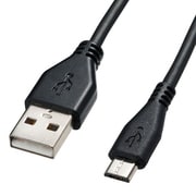 2A対応マイクロUSBケーブル 充電・通信用 1m ブラック KU-2AMCB10