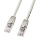 LANケーブル 3m CAT5e ライトグレー 爪折れ防止 PoE対応 より線 UTP ストレート結線 RJ45 LKB5Y-03N