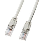 LANケーブル 5m CAT5e ライトグレー 爪折れ防止 PoE対応 より線 UTP ストレート結線 RJ45 LKB5Y-05N