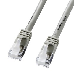 LANケーブル 3m CAT5e シールド付き ライトグレー 爪折れ防止 PoE対応 より線 STP 耐ノイズ ストレート結線 RJ45 KB-STPTS-03