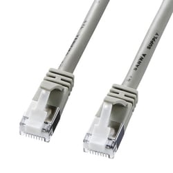 LANケーブル 7m CAT5e シールド付き ライトグレー 爪折れ防止 PoE対応 より線 STP 耐ノイズ ストレート結線 RJ45 KB-STPTS-07