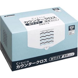 カウンタークロス 薄手タイプ ホワイト 100枚×6BOX 65402