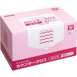 カウンタークロス 薄手タイプ ピンク 100枚×6BOX 65422