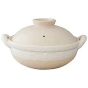 伊賀土鍋 ヘルシー蒸し鍋 大 白 3-5人用 ZW-19