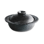 伊賀土鍋 IH対応 鉢鍋 黒釉 2-4人用 CT-44