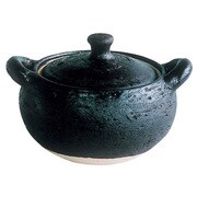 伊賀土鍋 (小鍋コレクション) 黒丸 1-2人用 ZN-70