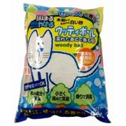 木粉から生まれた白い砂 ウッディボール 8.5L せっけんの香り [猫砂 木砂]