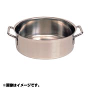 イノックスシリーズ 34cm シットラム 18-10平鍋 三重底 蓋無