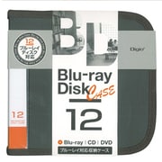 Blu-ray/DVD/CD用 ディスクケース 12枚 ブラック BD-080-12BK