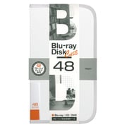 Blu-ray/DVD/CD用 ディスクケース 48枚 ホワイト BD-080-48W