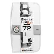 Blu-ray/DVD/CD用 ディスクケース 72枚 ホワイト BD-080-72W