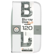 Blu-ray/DVD/CD用 ディスクケース 120枚 ホワイト BD-080-120W