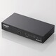 Giga対応 スイッチングHub 8ポート 電源内蔵 メタルケース ブラック EHC-G08MN-HJB