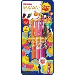 ゼブラ サラサ クリップ × チュッパチャプス ５色セット ジェル ボールペン