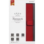NEXUS 6専用ブック型ケース レッド 1463NEX6