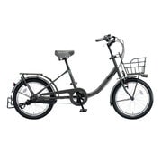 小径車(ミニベロ) bikke2 b(ビッケ 2 b) 3人乗り対応 点灯虫 20型 内装3段変速 E.XBKダークグレー BK03T5