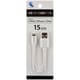 USB Type-A to Lightningケーブル 充電/転送 MFi認証 15cm ホワイト 15cm Lightning USB Cable White