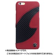 NZ-P55S1/RD [iPhone 6 Plus/6s Plus 5.5インチ専用 NISSAN/FAIRLADY Z 公式ライセンス 本革ハードケース レッド(カーボン部ブラック)]