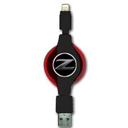 NISSAN/FAIRLADY Z 公式ライセンス リール式Lightningケーブル ブラック NZMUJ-R/BK