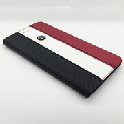 AR-SSHFCIP6P-4C/D5-WE [iPhone 6 Plus/6s Plus 5.5インチ専用 Alfa Romeo(アルファ ロメオ) 公式ライセンス ソフトレザー手帳型ケース ブラック/ホワイト/レッド]